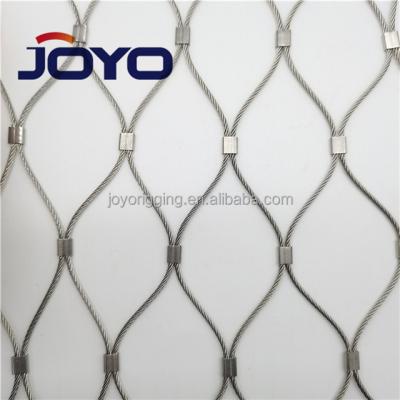 China Architectural Stainless Steel 304/304L/316/316L Diamond Ferrule Type Flexible Stainless Steel Wire Rope Mesh, ISO9001:2015 for sale