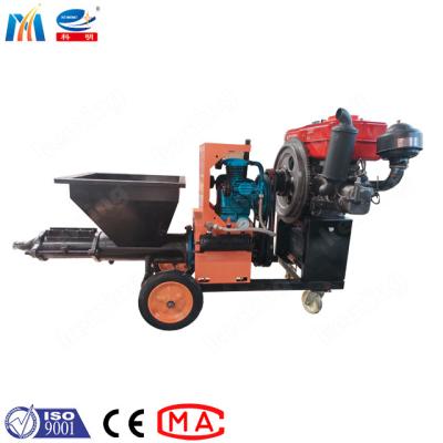 China Diesel Construction Mortar Spraying Machine Mortar Plaster With Famous Engine for sale