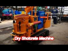 full hydraulic remote dedusting shotcrete machine 500m spraying distance