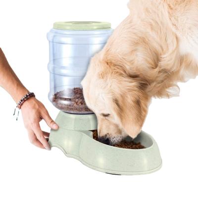 China Cats 3.8L Pet Water Dispenser Automatic Feeder Cat Feeder and Waterer Food Water Bowl Dispenser Pet Bowl Pet Home Supplies for sale