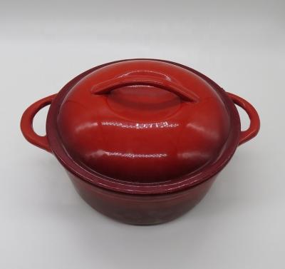 China Sustainable DISA made enamel cast cookware with different color for sale