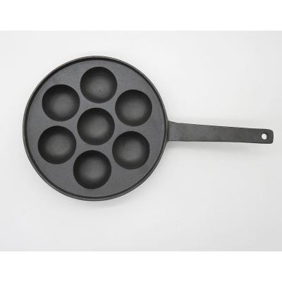 China Sustainable cast iron griddle for making pancake balls of Thai Poffertjes, Takoyaki, and Kanom Krok and other desserts for sale