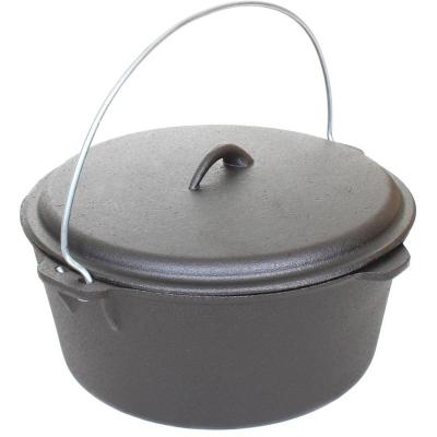 China Sustainable Cast Iron 4.5qt Dutch Oven Pre-Seasoned With Dome Lid for sale