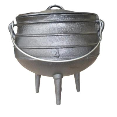 China Best Duty Africa Potjie Sustainable Pot Three Leg Cast Iron Pots for sale