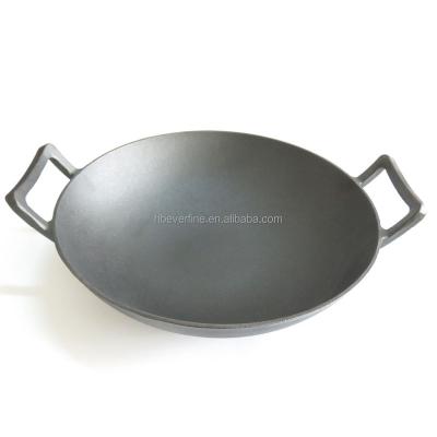 China 12 inch viable cast iron wok for sale