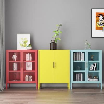 China Wholesale Adjustable Office Storage Cabinet Modern Metal Design Manufacturer Steel (Height) Storage Cabinet for sale