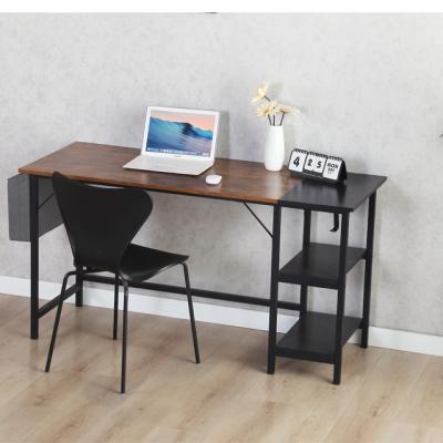 China (Size) Modern Style Adjustable Computer Desk With Shelf Wood Office Study Table for sale