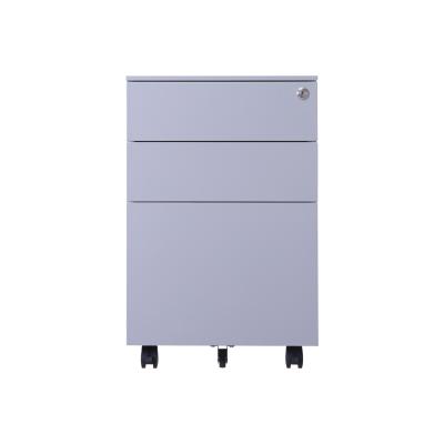 China Convertible Furniture Steel Metal Office Pedestal 3 Drawers Movable Filing Cabinet Lockable Under Office Cabinet for sale