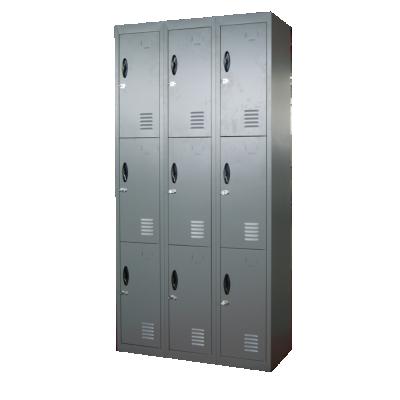 China Suppermarket & school & Factory 9 Doors Metal Clothes Locker School Lockers Storage Cabinet Colorful Gym Hallway Factory Storage for sale