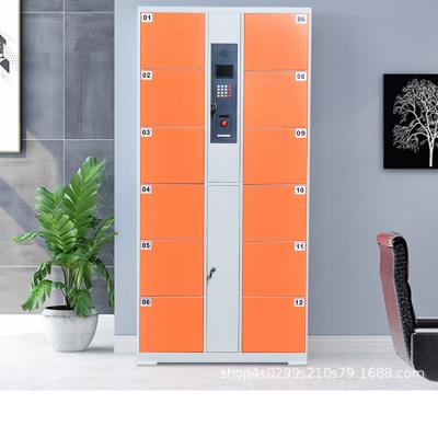 China Supermarket Office School Hotel Gym Bathroom Card Swiping Digital Fingerprint Luggage Storage Electronic Safe Steel Lockers for sale