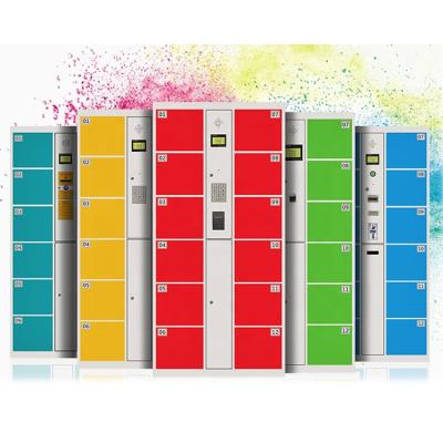 China Steel Customize Modern Outdoor Smart Electronic Parcel Gym Storage Metal Rfid Digital Smart Coin Locker for sale