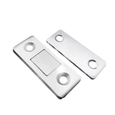 China Drawer Magnet Hook Cabinet Door Stainless Steel Traditional Ultra Thin Magnetic Latch With Screws for sale