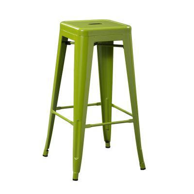 China Retro Iron Metal Bar Stool Modern European High Bar Stool for sale