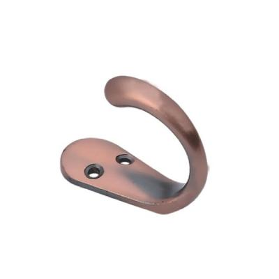 China Traditional Hot Selling Popular Silver Metal Clothes Hook Made In China Modern Furniture Small Decorative Coat Hook for sale