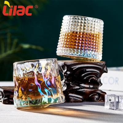 China Wholesale Quality 180ml Viable German Lilac Clear Glass Drinking Iced Coffee Tea Wine Cup Tumbler Glass For Drinking for sale