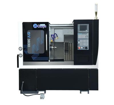 China Building material stores GY3630 GSK syntec servo system adopt Germany rail 5.5kw CNC steel wood plastic metal slope lathe machine for sale