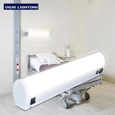 China Up and Down Lighting Hospital Bed Lights On/Off Switch 277v 347V Main Emergency Battery Backup Lighting No Flickering LED No Overbed Linear Light for sale