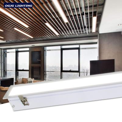 China Office OGJG Aluminum Profile Ceiling Recessed Linear Lights Office Led Enclosed Tube Light for sale