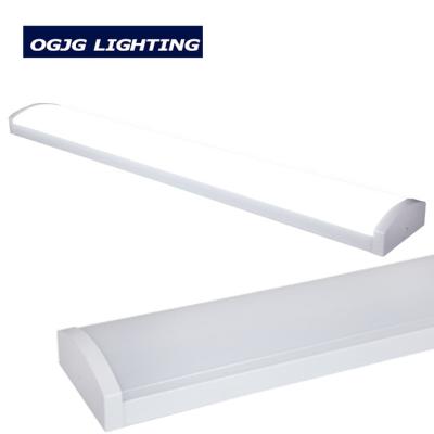 China 80W 90W 120W 4ft Warehouse High Lumens Office Led Light Ceiling Mounted Wraparound Linear High Bay Light Fixture for sale