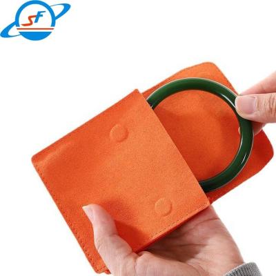 China SF Magneten gesp Microfiber juwelen flannelette zak driedimensionale stof ring halsketting armband opslagzak Juwelen ba Te koop