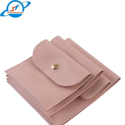 Chine SF sac à bijoux rose personnalisé sac de bracelet en tissu pu sac à collier boucles d'oreilles sac à bijoux à vendre