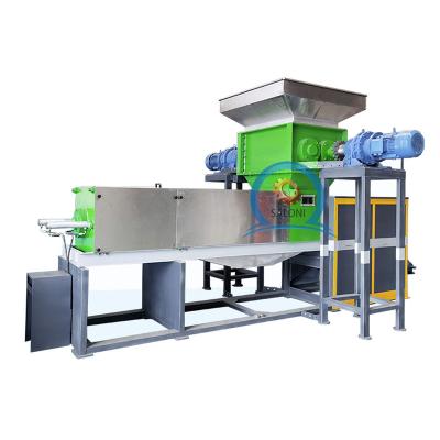 China Hotel fruit dehydrating extruder crushing juice press machine integrated machine kitchen waste juicer waste processing press machine for sale