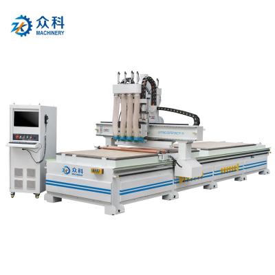 China Machinery Repairs Workshop ZK 4 Axis Wood Cutting Drilling And Milling Machine CNC Router for sale