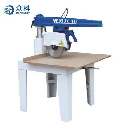 China ZK horizontal radial arm saw MJ640 for sale wood cutting arm saw machine for sale