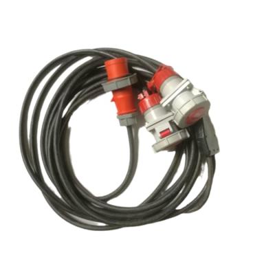 China Industrial Factory Direct Extension 32A Reefer Container Nylon Power Extension Cords for sale