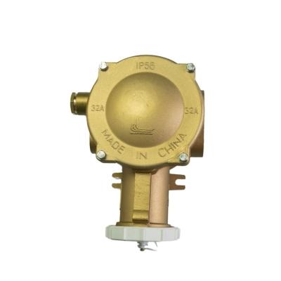 China Wholesale China Supplier Protection Class Ip56 Industrial Marine Brass 32A Electrical Socket for sale