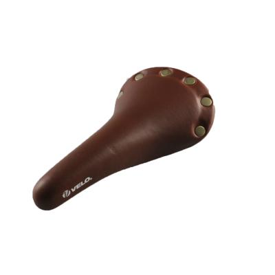 China Brown Carbon Bike Single Authentic Saddle Customer Acceptable Logo Vintage Saddle for sale