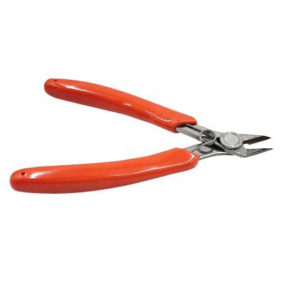 China Cutting Red Diagonal Side Cutters 5 Inch Electronic Pliers For Soft Copper Iron Wire Cutter Tool Cable Stripper Tool for sale