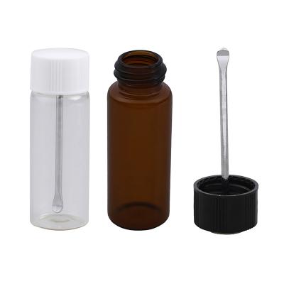 China Stainless Steel Wax Carving Tool Glass Bottle Pill Box 64MM Handmade Glass Smoking Set for sale