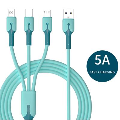 China 4 in 1 5A 3 in 1 Fast Charging USB Charger Cable for Type-C Charger Cable iPhone 13 Samsung Xiaomi Huawei Oneplus Realme Accessories for sale