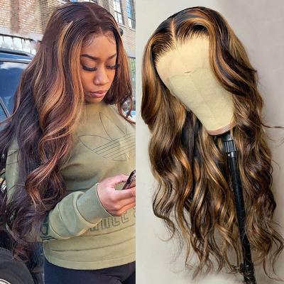 China Cheap Price Barely Shedding Thick Soft Ombre With Bangs Lace Front Wigs 100% Brazilian Curly Human Hair Vendors Guangzhou Wholesale for sale