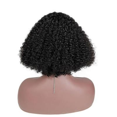 China Wholesale Virgin Curly Curly Cuticle Aligned Short Curly Curly Bob Lace Front Hair Wig For African American Black Women for sale