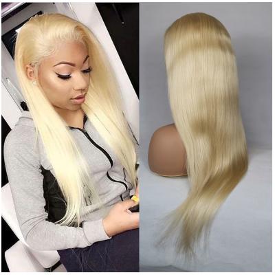 China Silky Straight Blonde Brazilian Hair 613 Full Lace Wig Human Hair Wave Wave Wig Pre Plucked Hairline With Baby Hair for sale