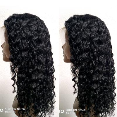 China Clean Water Wave Virgin Hair Full Lace Wigs Transparent Human Hair Lace Wig For Women Unprocessed Full Lace Wig for sale