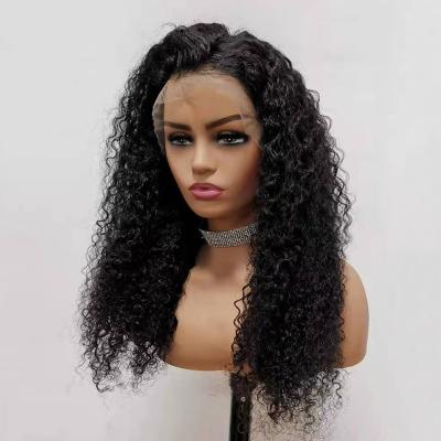 China Jerry Curl Pre Plucked 360 Hd Lace Front Human Hair Glueless Hd 13x6 Lace Frontal Wig Hot Sale Transparent Lace Front Wig Human Hair for sale