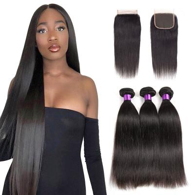 China Cheap Virgin Brazilian Cuticle Aligned Hair Extension Soft Thick Smooth Shedding Barely Cuticle Aligned Hair Bundles for sale