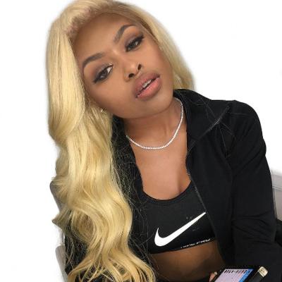 China Cheap 100% Barely Shedding Soft Smooth Thick Keyu Hair 3 Bundles With Body Wave Frontal Weave Closure Blonde Hair 613 Headband With Bundles for sale