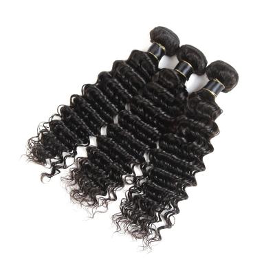 China Cheap Unprocessed Virgin Peruvian Human Hair Soft Smooth Thick Shedding Barely Deep Wave 10A Bundles Bundles Popular Curly Vendors With Hair for sale