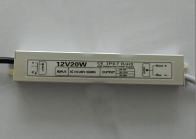 China High Reliability 12V 24V LED Power Supply Driver IP67 20 Watts With CE ROHS for sale