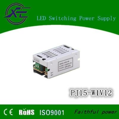 China 12V 15W Power Supply ip20 with 2 years warranty , CE ROHS for sale