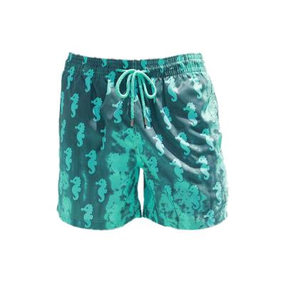 China Breathable Board Beach Shorts Custom Mens Beach Shorts Mens Swimwear Swimwear Color Changing SwimShorts for sale