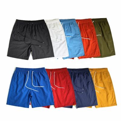 China 2021 Anti-wrinkle men's swim trunk waterproof short board shorts beach wear nylon white custom shorts for men for sale