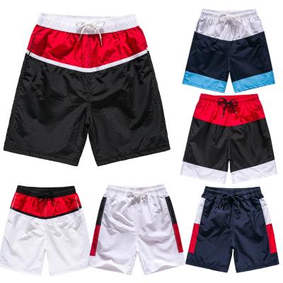 China wholesale Anti-wrinkle high quality men's quick-drying shorts patchwork swim trunk nylon panel shorts swimwear beach abbreviations men for sale