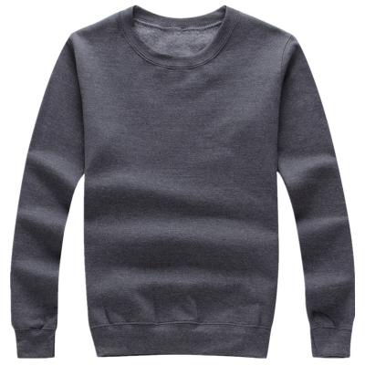 China Men's Anti-Wrinkle Crewneck Plain Oversized Sweatshirt White Comfortable Men's Male Cotton Sweat Top for sale