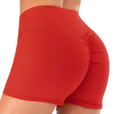 China custom Anti-wrinkle high waisted booty sport shorts butt lift leggings fitness wear yoga pants women for sale