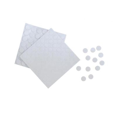 China Die Cut Round Die Cut Waterproof Strong Heat Resistance Double Sided Dot Adhesive White Eva Foam Pads for sale